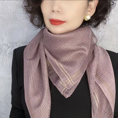 Temperament Western Style Silk Scarf Lazy