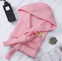 Children's Bathrobes Female Cartoon Cotton Nightgown Boys Girls Swimming Wearable Bath Towels Bathrobe