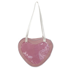 Simple All-match Heart-shaped Transparent Hand Crossbody Bag