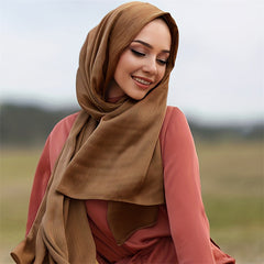 Cross-border Arrival Malaysia Natural Wrinkle All-match Scarf