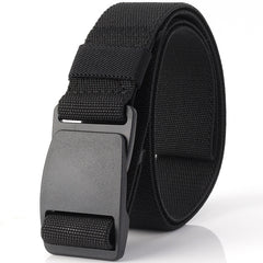 Elastic Belt Donefu Plastic Steel Pom Buckle Casual All-Match Belt