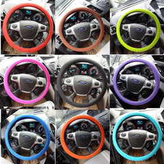 Non-slip car silicone steering wheel cover GM silicone steering wheel handle set Steering wheel silicone cover