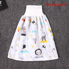 High waist waterproof diaper skirt