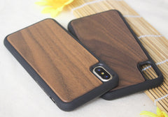 Wooden case TPU phone case