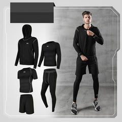 Running quick-drying basketball sports suit five-piece training suit