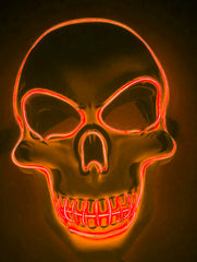 Halloween Skeleton Mask LED Glow Scary Mask