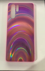 3D Rainbow Glitter Gradient Back Cover Case