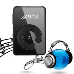 New Mini Fashion SD TF Mirror Portable MP3 Player Clip Media Player Sport Button Mp3 Music Player Walkman Lettore Black