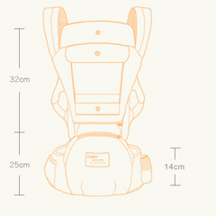 Multi-functional baby waist stool