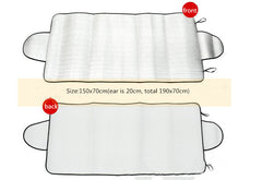 150 X 70cm Car Sunshade Front Windshield Snow Frost Sunscreen Insulation Front And Rear Sun Anti-Snow Block