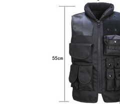 Tactical Vest Black Mens Military Hunting Vest