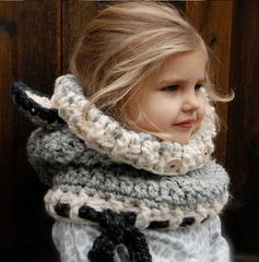 Children's wool knit hat hand-knitted warm earmuffs cape caps for men and women