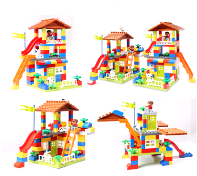 Children's puzzle building blocks, boys and girls, city baby, children's toys, early childhood toys