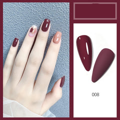 New Milk Tea Nude Color Popular Cherries Milky White Nail Shop Dedicated