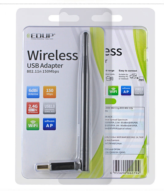 Wireless Network Card Laptop Desktop USB Wireless Wifi Receiver Wireless Signal Transmitter