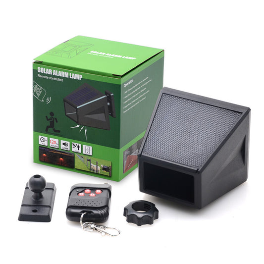 Solar Infrared Body Sensing Remote Control Alarm Lamp