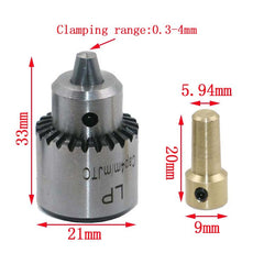 Drill Chuck With Sleeve Chuck Electric Drill Chuck Tail Hole 3.17mm