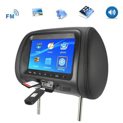 Universal 7 Inch Car Headrest MP5 Monitor, USB SD FM Player