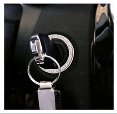 Car Interior Decoration Stickers Car Ignition Start Decoration Ring Diamond