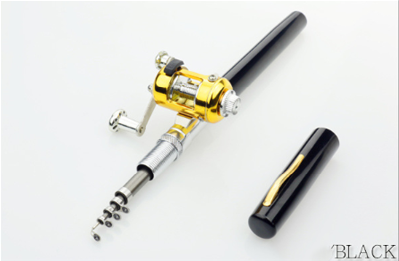 Mini Ice Fishing Rod Pocket Raft Rod Portable Gift Fishing Rod