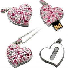 Heart Shaped USB Flash Drive With Drill