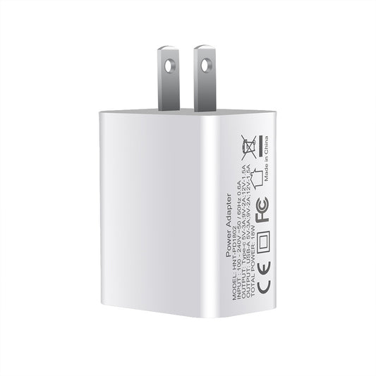 FDGAO 18W Fast Charging Plug PD Fast Charging USB Typ-C Dual Port Charging Suitable For Apple 12 Mobile Phones