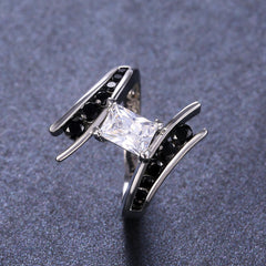 Creative Styling Personality Ladies Ring Exquisitely Inlaid Zircon Party Ring