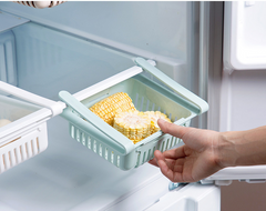 Refrigerator Telescopic Storage Basket Refrigerator Drawer Storage Rack Freshness Preservation Box Freezing Box Storage Rack