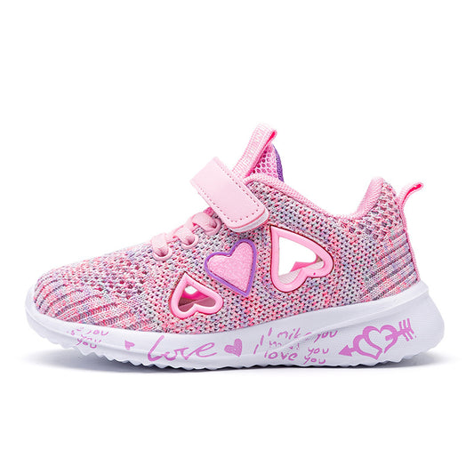 Casual Shoes Light Mesh Sneakers Kids Summer Children Fashion Tenis Cute Sport Cartoon Female Running Sock Footwear