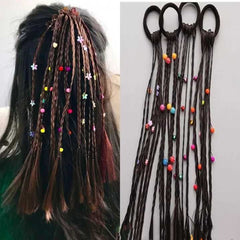 Festive Performance Colorful Bead Twist Braid