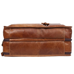 Casual Retro Leather Men's Briefcase Handbag