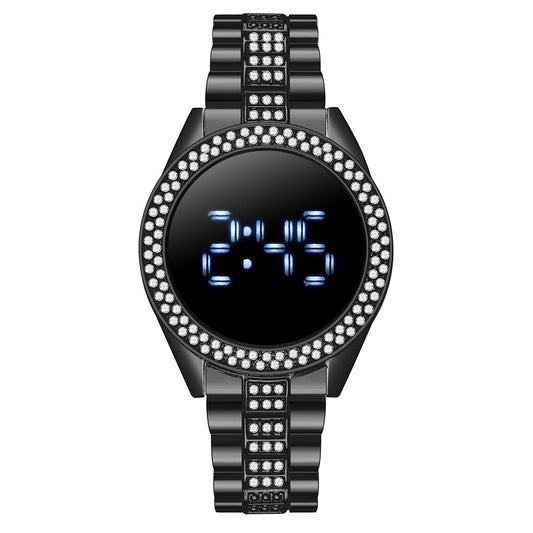 New Style Diamond-Encrusted Ladies Sports Fashion Personalized Electronic Watch