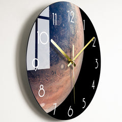 Luxury Silent Wall Clock Living Room Glass Clocks Wall