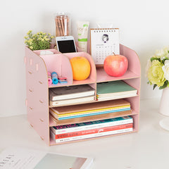 Office Desk Wooden Storage Box