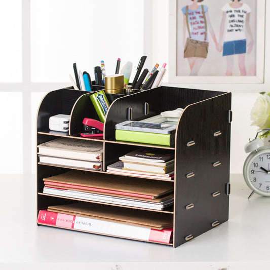 Office Desk Wooden Storage Box