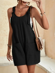 Casual Fashion Suspender Shorts Jumpsuit Strap Pants