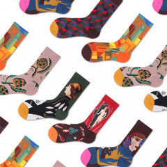 Artistic Women's Socks Jacquard Street Sesh Retro