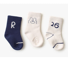 5 Pairs Children's Cotton Mid-calf Length Socks