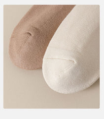 Winter Fleece-lined Thickened Middle Tube Cotton Thermal Terry Long Tube Casual Socks