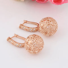 Fashion Popular Hollow Large Spherical Earrings