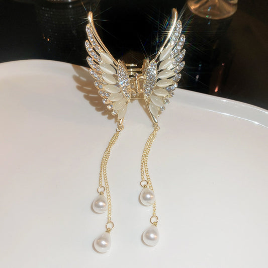 Elegant High-grade Golden Pearl Tassel Hairpin