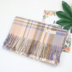 Women's Korean-style Autumn And Winter Plaid Scarf