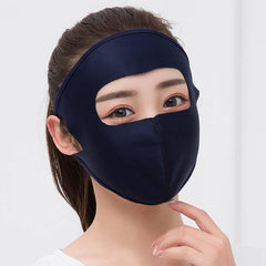 Summer ice silk breathable mask female sunscreen full face mask