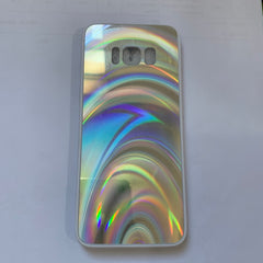 3D Rainbow Glitter Gradient Back Cover Case