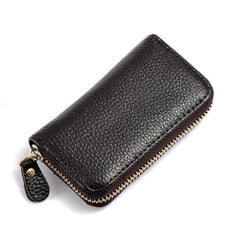 Leather men's card holder car key case