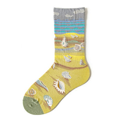 Women's Mid-calf Autumn And Winter 100 Cotton Socks