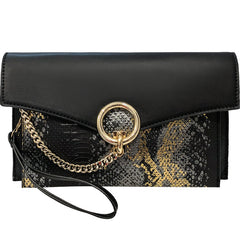 Clutch bag dinner bag snake pattern clutch