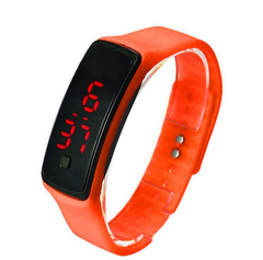 LED Bracelet Watch  Thin Girl Men Sports Silicone Digital LED Wristwatches Women Watch Female Clock