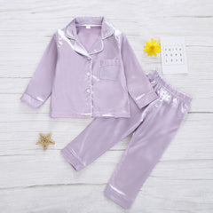 Pure Color Children's Bathrobe Casual Fashion Suit