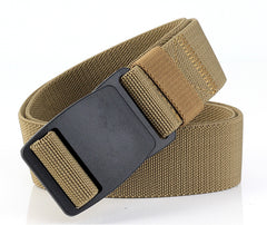 Elastic Belt Donefu Plastic Steel Pom Buckle Casual All-Match Belt